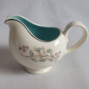 VTG TAYLOR SMITH & TAYLOR  “Bittersweet” Creamer Aqua 1957 RARE